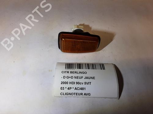 Used Left front indicator CITROËN BERLINGO / BERLINGO FIRST MPV (MF_, GJK_, GFK_) 2.0 HDI 90 (MFRHY) (90 hp) 20284452