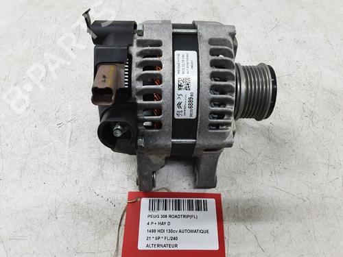 Used Alternator Alternator PEUGEOT 308 II (LB_, LP_, LW_, LH_, L3_) 1.5 BlueHDi 130 (131 hp) 32248785 32248785