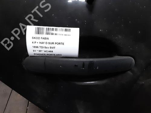 Used Rear right exterior door handle SKODA FABIA I (6Y2) 1.9 TDI (100 hp) 20283707