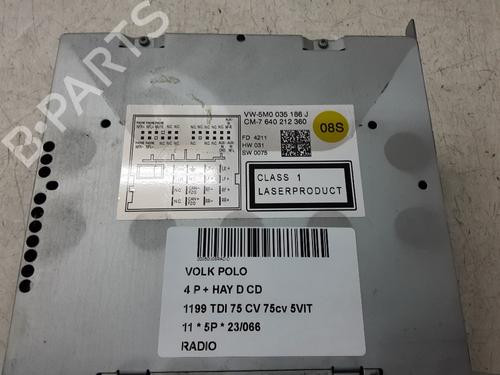 Radio VW POLO V (6R1, 6C1) 1.2 TDI | BP28170951E6 