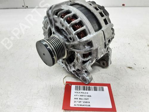 Used Alternator VW POLO VI (AW1, BZ1, AE1) 1.0 MPi (80 hp) 22176635