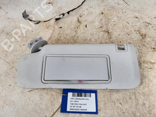 Used Left sun visor Left sun visor OPEL CROSSLAND X / CROSSLAND (P17, P2QO) 1.2 (75) (110 hp) 39055714 39055714