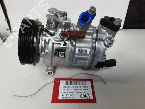Airco pomp VW GOLF VIII (CD1, DA1) 2.0 TDI (116 hp) 28603977