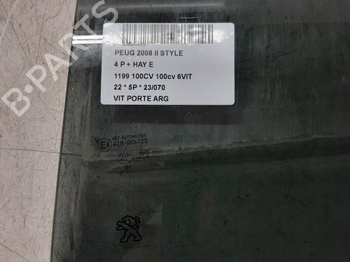 Rear left door window PEUGEOT 2008 II (UD_, US_, UY_, UJ_, UR_, UC_) 1.2 PureTech 100 (USHNK) | BP20285675C20 