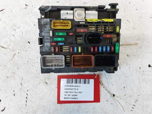Used Fuse box Fuse box CITROËN BERLINGO Box Body/MPV (B9) 1.6 HDi / BlueHDi 75 (75 hp) 33678219 33678219