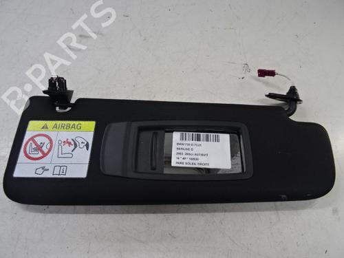 Højre solskærm Højre solskærm BMW 7 (G11, G12) 730 d, Ld (265 hp) 39055720 39055720
