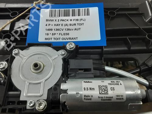 Used Sunroof engine BMW X2 (F39) sDrive 18 i (140 hp) 32244174