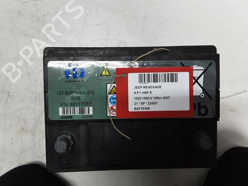 Batteri JEEP RENEGADE SUV (BU, B1, BV) 1.3 T-GDi (150 hp) 20286420