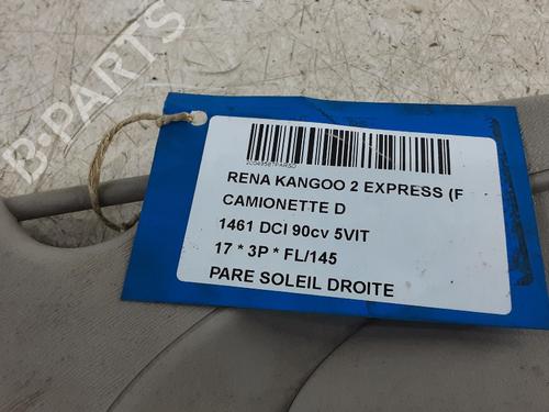 Right sun visor RENAULT KANGOO Express (FW0/1_) 1.5 dCi 90 (FW0G, FW05, FW08, FW11) | BP39055752I2 - Image 3