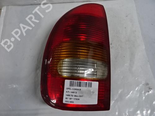 Used Left taillight OPEL CORSA B (S93) 1.5 TD (F08, F68, M68) (67 hp) 20269737