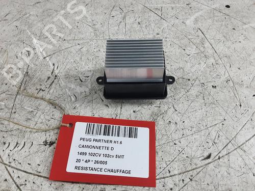Varmeblæsermodstand PEUGEOT PARTNER Box Body/MPV (K9) 1.5 BlueHDi 100 (102 hp) 32663898
