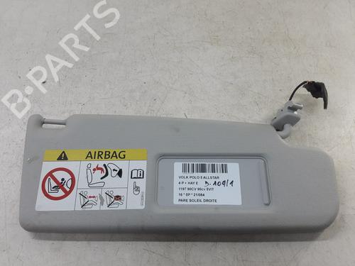 Used Right sun visor VW POLO V (6R1, 6C1) 1.2 TSI 16V (90 hp) 20277430