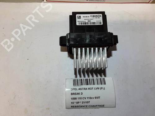 Used Heater resistor OPEL ASTRA J Sports Tourer (P10) 1.6 CDTi (35) (110 hp) 20281389