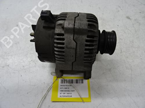 Used Alternator SKODA FELICIA I (6U1) 1.9 D (64 hp) 20270312