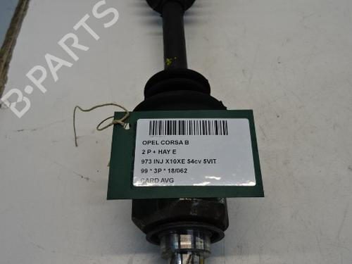 Used Left front driveshaft Left front driveshaft OPEL CORSA B (S93) 1.0 i 12V (F08, F68, M68) (54 hp) 39050908 39050908