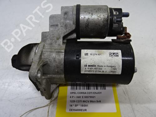 Used Starter OPEL CORSA D (S07) 1.2 (L08, L68) (86 hp) 20270187