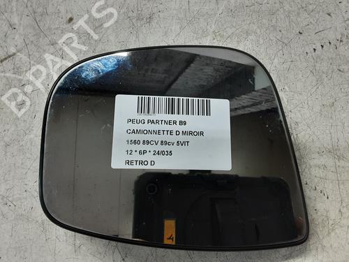 Used Right mirror PEUGEOT PARTNER Box Body/MPV 1.6 HDi (90 hp) 28170997
