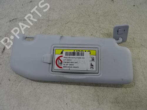 Used Right sun visor PEUGEOT 208 I (CA_, CC_) 1.2 VTI 82 (82 hp) 20274555