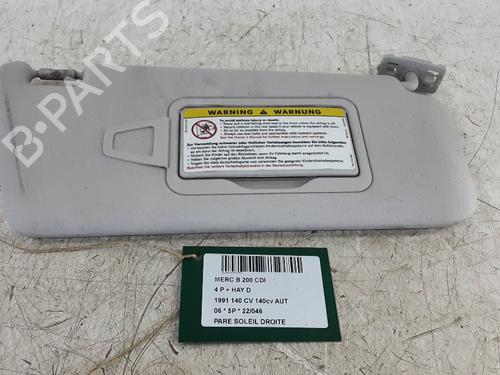 Used Right sun visor MERCEDES-BENZ B-CLASS Sports Tourer (W245) B 200 CDI (245.208) (140 hp) 20274576