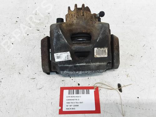 Used Left front brake caliper Left front brake caliper CITROËN BERLINGO Box Body/MPV (B9) 1.6 HDi / BlueHDi 75 (75 hp) 33007634 33007634