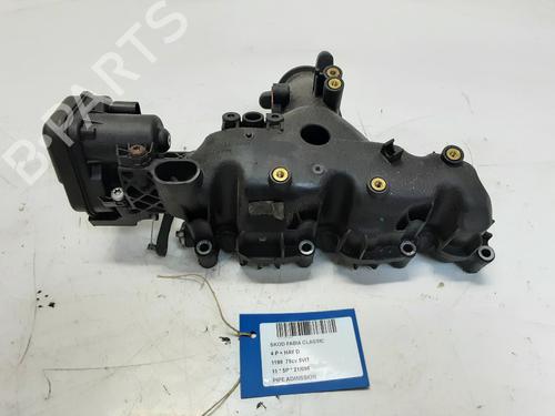 Used Intake manifold SKODA FABIA II (542) 1.2 TDI (75 hp) 20279924
