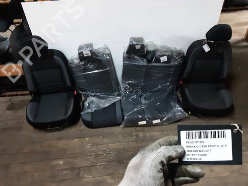 Used Seats set Seats set PEUGEOT 207 SW (WK_) 1.6 HDi (92 hp) 33312897 33312897