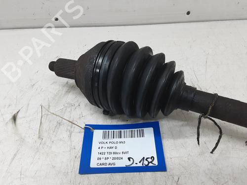 Left front driveshaft VW POLO (9N_, 9A_) 1.4 TDI | BP20269561M38 