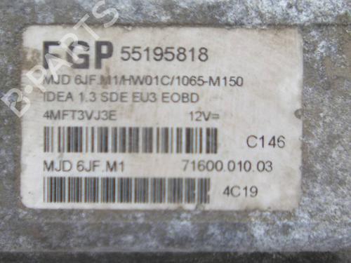Engine control unit (ECU) FIAT IDEA (350_) 1.3 D Multijet | BP25773618M57 - Image 2