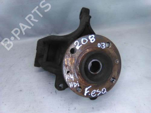 Used Left front steering knuckle Left front steering knuckle PEUGEOT 208 I (CA_, CC_) 1.4 HDi (68 hp) 19813140 19813140