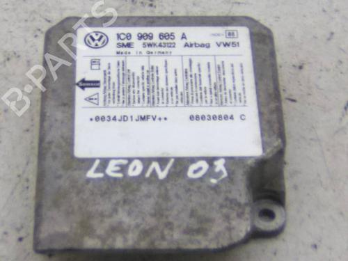 ecu-airbags-seat-leon-1m1-19-tdi-1c0909605a-1999-2000-2001-2002-2003-2004-2005-2006-19828249 main image