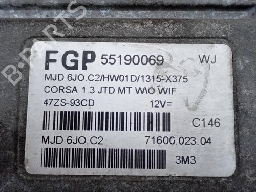 Engine control unit (ECU) OPEL CORSA C (X01) 1.3 CDTI (F08, F68) | BP24207233M57 - Image 4