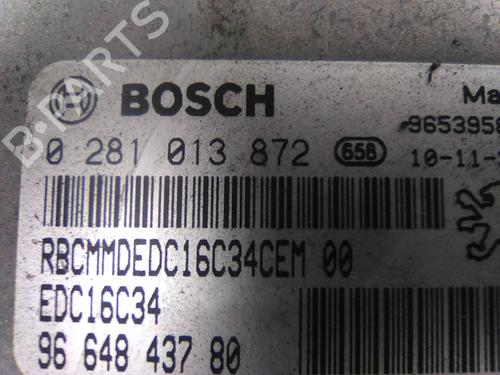 Engine control unit (ECU) CITROËN BERLINGO Platform/Chassis (B9) 1.6 HDi 90 | BP19838909M57 - Image 3