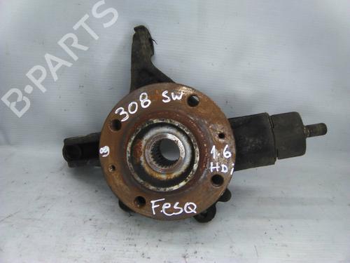 Used Left front steering knuckle Left front steering knuckle PEUGEOT 308 SW I Estate Van (4E_) 1.6 HDi (90 hp) 19811746 19811746
