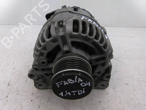 Used Alternator Alternator SKODA FABIA I Combi (6Y5) 1.4 TDI (75 hp) 19836029 19836029