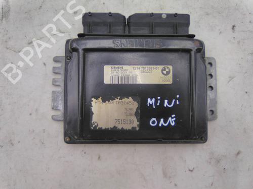 Used Engine control unit (ECU) Engine control unit (ECU) MINI MINI (R50, R53) One (90 hp) 19843407 19843407