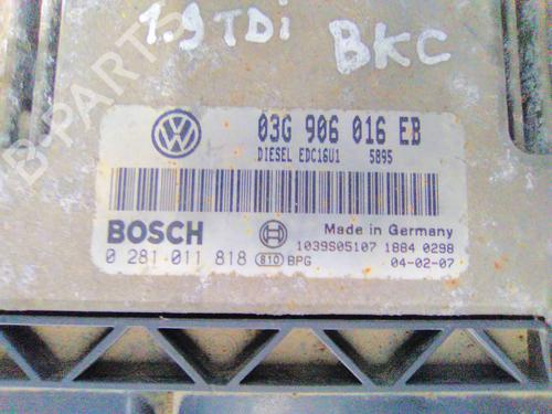 Engine control unit (ECU) VW GOLF V (1K1) 1.9 TDI | BP19867808M57 