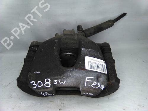Used Left front brake caliper PEUGEOT 308 SW I Estate Van (4E_) 1.6 HDi (90 hp) 19811755