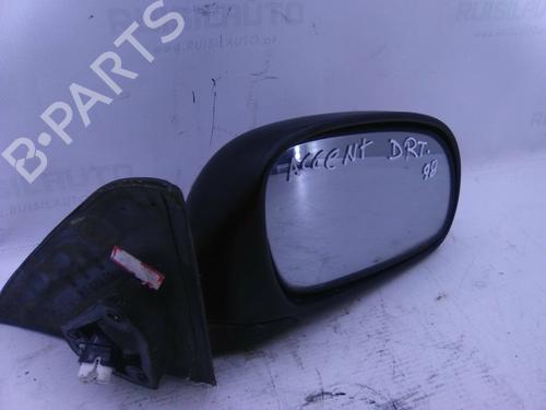 Used Right mirror HYUNDAI ACCENT I (X-3) 1.3 (75 hp) 19850212
