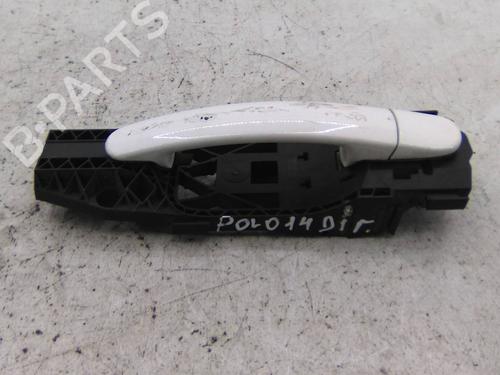 Used Front right exterior door handle VW POLO V (6R1, 6C1) 1.2 TDI (75 hp) 19855390