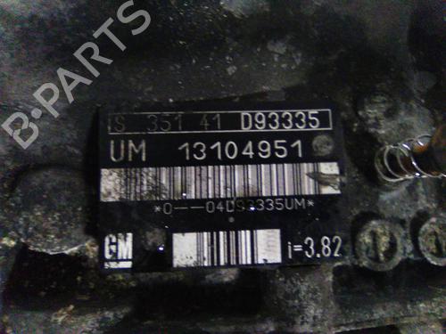 Gearbox OPEL ZAFIRA A MPV (T98) 2.2 16V (F75) | BP19819096M3 