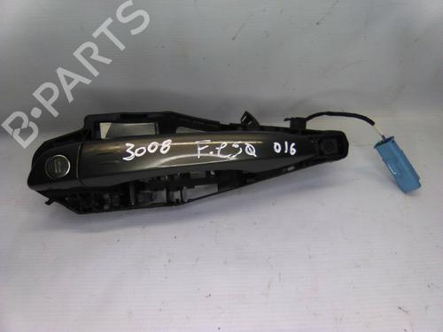 Used Front left exterior door handle PEUGEOT 3008 I MPV (0U_) 1.6 HDi (112 hp) 19876177