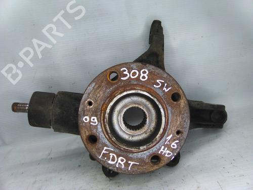 Used Right front steering knuckle PEUGEOT 308 SW I Estate Van (4E_) 1.6 HDi (90 hp) 19811745