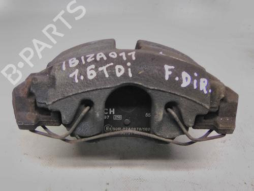 Used Right front brake caliper SEAT IBIZA IV (6J5, 6P1) 1.6 TDI (105 hp) 19857050