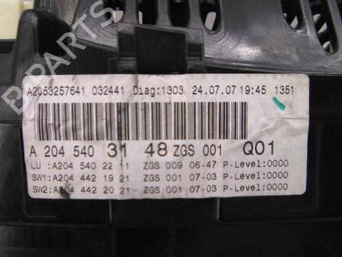 Instrument cluster MERCEDES-BENZ C-CLASS (W204) C 220 CDI (204.002) | BP19915711C47 