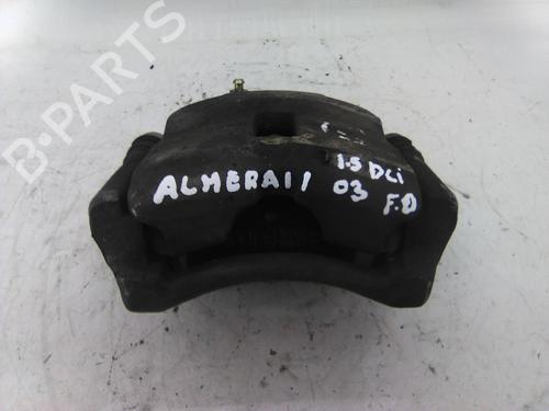 Used Right front brake caliper NISSAN ALMERA II Hatchback (N16) 1.5 dCi (82 hp) 19841550