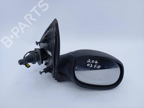 Right mirror PEUGEOT 206 Hatchback (2A/C) 1.4 HDi NAO-VISIVEL