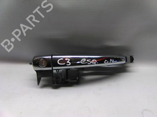 Used Front left exterior door handle CITROËN C3 II (SC_) 1.4 HDi 70 (SC8HZC, SC8HR0, SC8HP4) (68 hp) 19873411