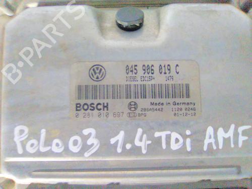 Engine control unit (ECU) VW POLO (9N_, 9A_) 1.4 TDI | BP19867634M57 