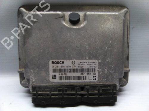 Computer motormanagement OPEL ASTRA G Estate (T98) 1.7 TD (F35) (68 hp) 19861577