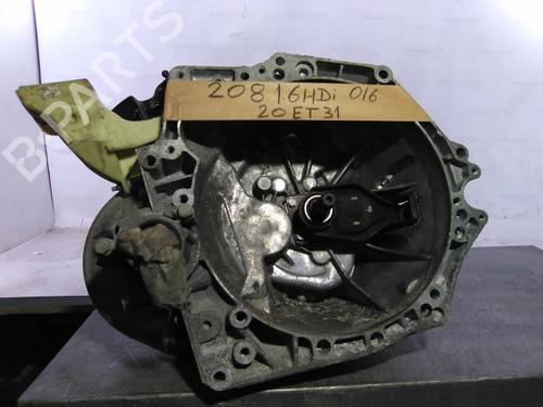Used Gearbox PEUGEOT 208 I (CA_, CC_) 1.6 HDi / BlueHDi 75 (75 hp) 19865644